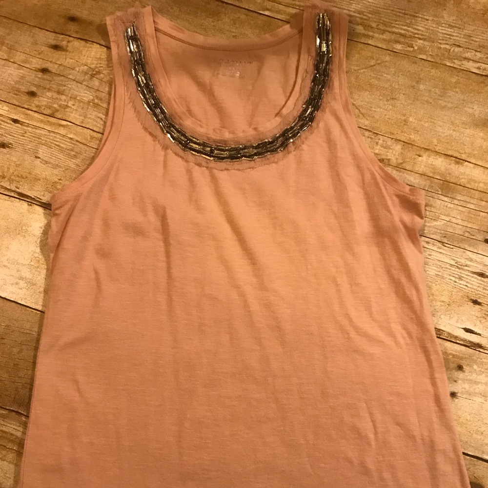 Ann Taylor blush tank top size XS cotton top